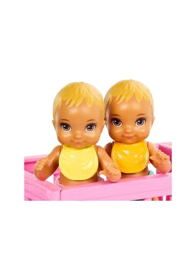 Barbie Skipper İkiz Bebekler Bakımı Oyun Seti Hxm99