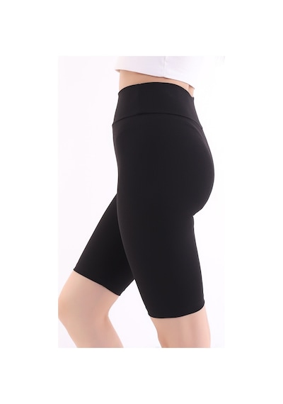Self Clothing Kadın Siyah Yüksek Bel Fitilli Dayanıklı Örme Kumaş Toparlayıcı K