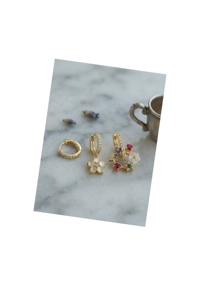 3 Lü Set Gold Renk Çiçek Model Küpe Tj-bkp11964 Evimdeyokyok