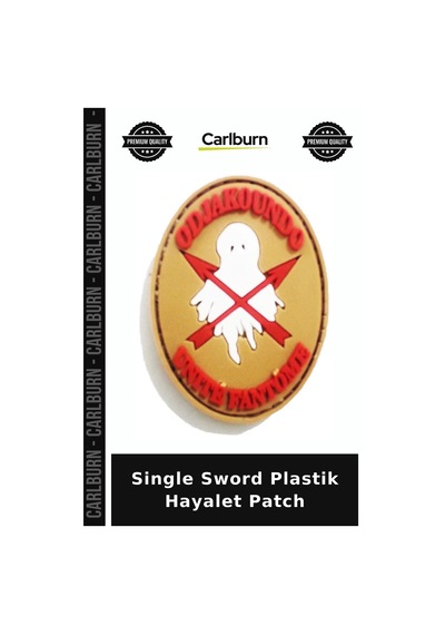 Single Sword Plastik Hayalet Patch Cırtlı Yama Hobi Ürünü Takım Ruhu