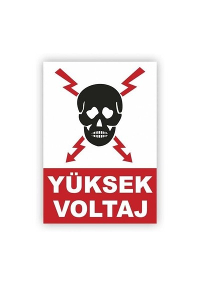 Uyarı Levhası Yüksek Voltaj H0\