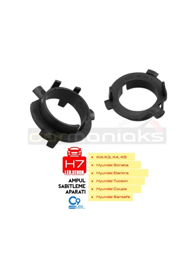 Kıa K3 K4 K5 Hyundai Sonata H7 Led Xenon Ampul Sabitleyici Aparat