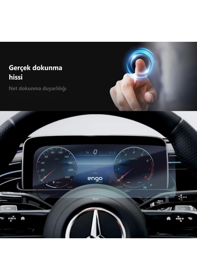 Mercedes E180 İle Uyumlu Dijital Gösterge Paneli Ekran Koruyucu W214 Standart
