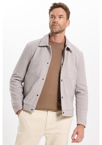 Tudors Erkek Slim Fit Dar Kesim Çift Cepli Çıtçıt Kapamalı Taş Mont-46278