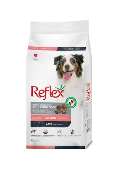 Reflex Duo Protein Somonlu Ve Kuzu Etli Orta Ve Büyük Irk Yetişkin Köpek Maması 10 Kg