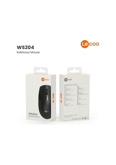 Lecoo WS204 Kablosuz 1200DPI 3 Tuşlu Optik Mouse