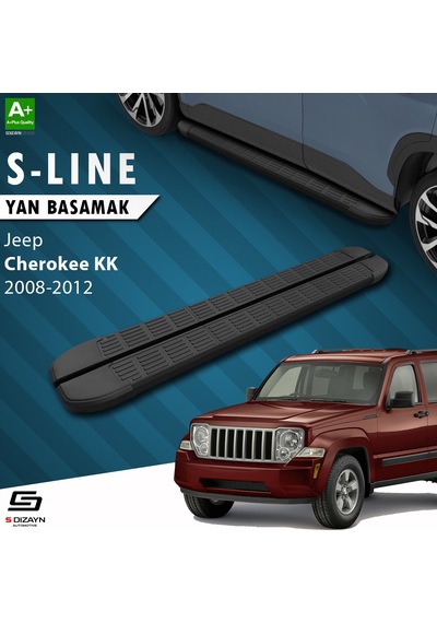 S-Dizayn Jeep Cherokee KK S-Line Siyah Yan Basamak 153 Cm 2008-20