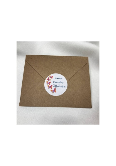 Kuran Okumayı Öğrendim Mat Etiket Elifba Sticker 4 Cm 40 Adet Çok Renkli
