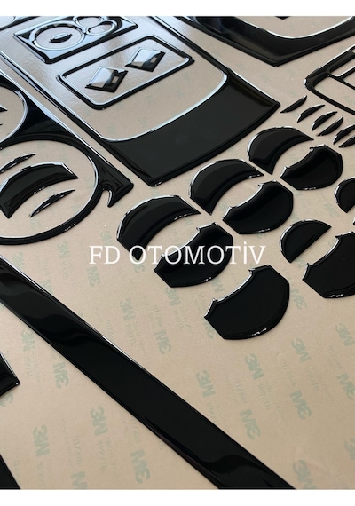 Ford Connect 2009 - 2014 Torpido, Konsol, Trim, Göğüs Kaplama Seti Piano Black Renk