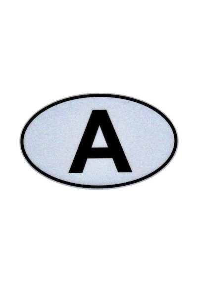 Etiketçilere Özel Reflektif Sticker A Avusturya Harfi Sticker