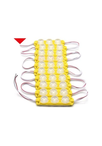 Parmak Lamba 3 Ledli Orange 12v 10 Lu Set