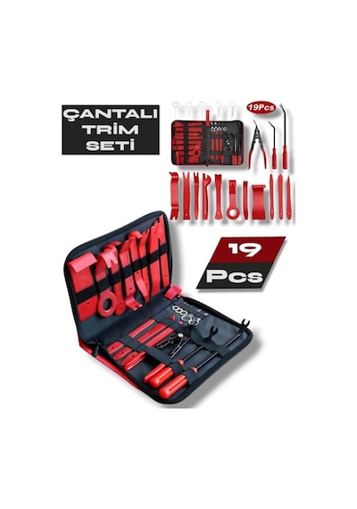 19 Parça Çantalı Trim Set