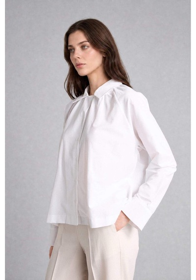 Defacto Regular Fıt Poplin Uzun Kollu Beyaz Tunik H5622ax26smwt32 Beyaz-wt32 Defacto Regular Fıt Poplin Uzun Kollu Beyaz Tunik H5622ax26smwt32 Beyaz-wt32