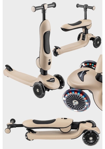 Wellgro Easy Go Oturaklı Ve Işıklı Scooter, Kahve