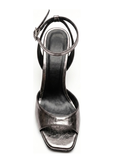 Giamgia Store Kadın Platin Bilekten Bağlamalı Küt Burun İnce Topuklu Stiletto Abiye Ayakkabı-2343 Giamgia Store Kadın Platin Bilekten Bağlamalı Küt Burun İnce Topuklu Stiletto Abiye Ayakkabı-2343