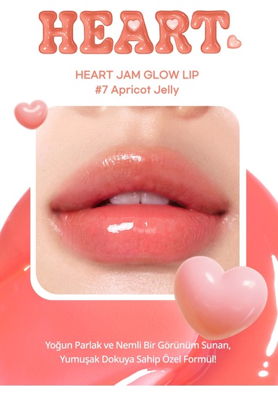 Perıpera Heart Jam Glow Lip 7 Apricot Jelly Lucky Lottery 7