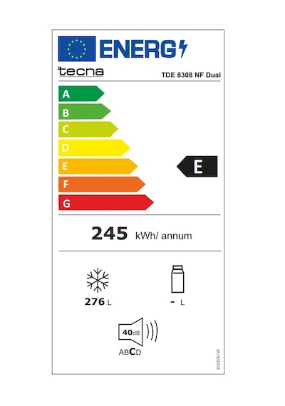 Tecna Tde 8308 Nf Dual Dikey Derin Dondurucu Beyaz