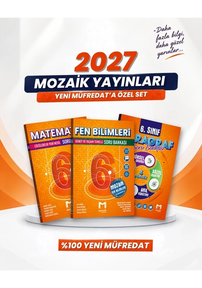 Mozaik Yayınları 6. Sınıf Matematik-fen Bilimleri-paragraf Soru Bankası Seti 3 Kitap Mozaik Yayınları 6. Sınıf Matematik-fen Bilimleri-paragraf Soru Bankası Seti 3 Kitap