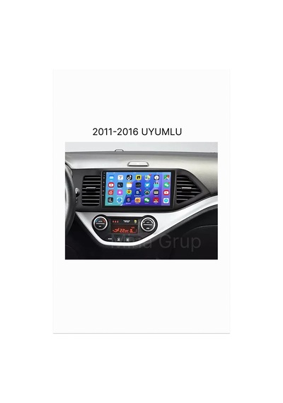 Snp Serisi Kia Picanto 2011 İle 2016 Uyumlu 9 İnç Android Multimedya Sistemi 4-64 Gb Hafıza Carplay Android Auto Ve Geri Görüş Kamerası 9"