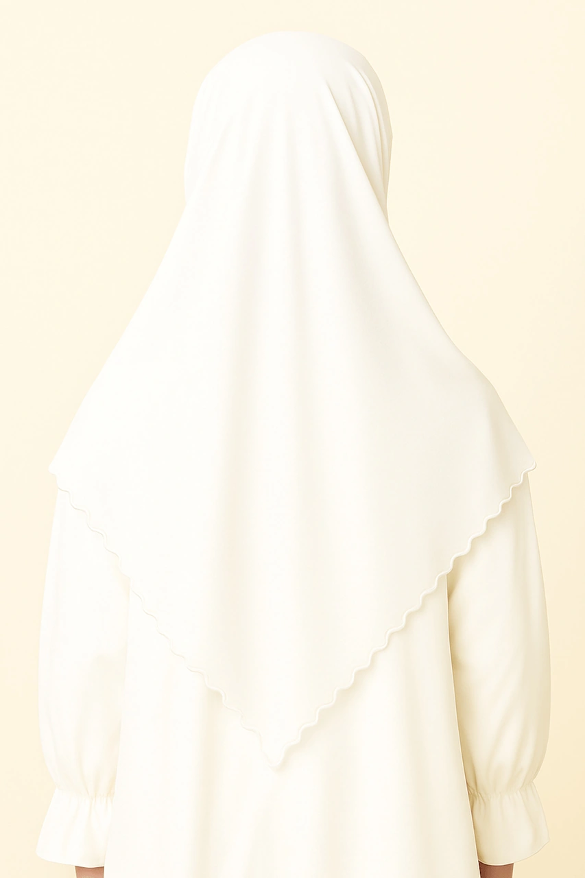 Mim Eşarp Enba Premium Jersey Sandy Şal - 75x190 Cm Beyaz