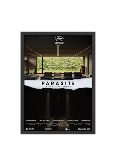 Parasite Siyah Ahşap Çerçeveli Poster, Dekoratif Film Duvar Tablosu