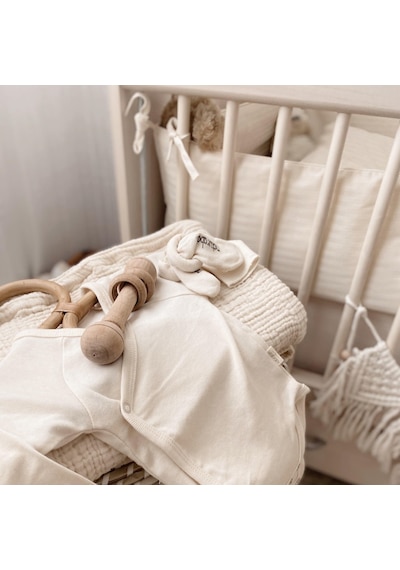 Naturaborn Naturaborn Gots Organik Sertifikalı Bebek Kimono Yaka Body Pudra