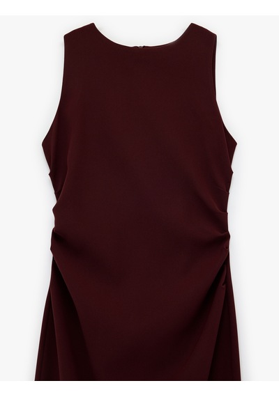 Koton Kolsuz Bisiklet Yaka Krep Kumaş Slim Fit Drape Detaylı Midi Elbise Bordo 6sak80100uw Bordo Koton Kolsuz Bisiklet Yaka Krep Kumaş Slim Fit Drape Detaylı Midi Elbise Bordo 6sak80100uw Bordo