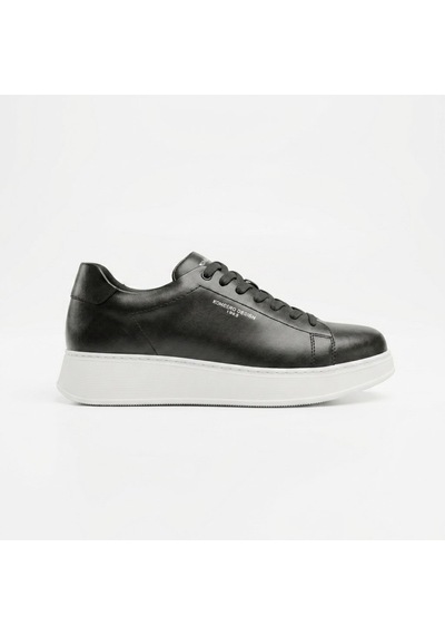 Komcero Bağcıklı Kalın Taban Sade Model Erkek Hakiki Deri Günlük Sneaker Ayakkabı K1372-2225 Siyah - Beyaz Komcero Bağcıklı Kalın Taban Sade Model Erkek Hakiki Deri Günlük Sneaker Ayakkabı K1372-2225 Siyah - Beyaz