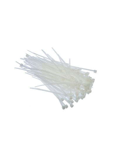 Tek-iş Plastik Kablo Bağı Cırt Kelepçe 100 Mm X 2.5 Mm Beyaz 20 Adet