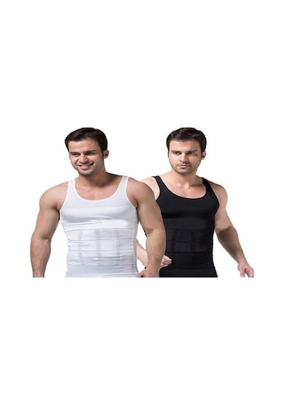 Momslab Erkek Sıkılaştırıcı Toparlayıcı Korse Atlet Beyaz Momslab Erkek Sıkılaştırıcı Toparlayıcı Korse Atlet Beyaz