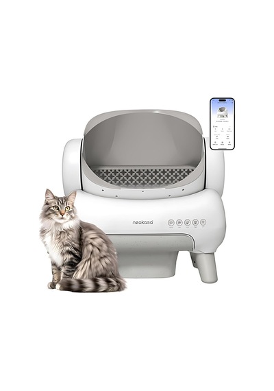 Neakasa Üstü Açık Akıllı Full Otomatik Kedi Tuvaleti Beyaz, App Kontrol, Uv Temizleme
