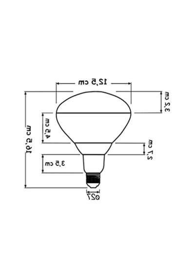 250w Infrared Şeffaf Ampul E27