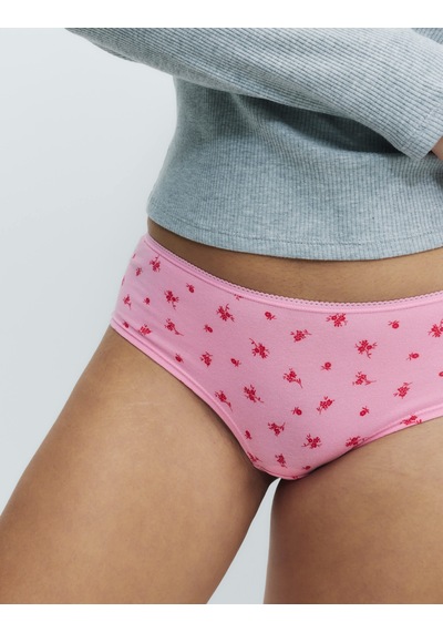 Marks & Spencer 5'li Cotton Lycra Short Külot Seti T61005102X Pembe Mix