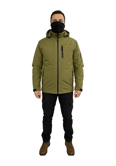 Mysia Outdoor Haki Soft Shell Mont İçi Polarlı Haki