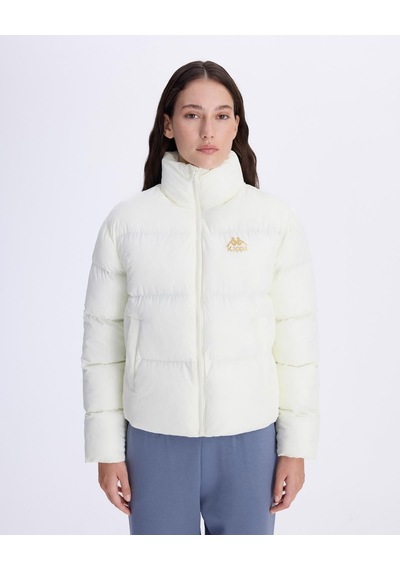 Kappa Authentic Arya Kadın Beyaz Regular Şişme Mont