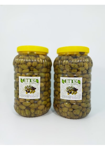 Etik Yerli Ürünler Eğri Çekirdek Cinsi Kırma Tatlanmış Zeytin 2 x 3 KG