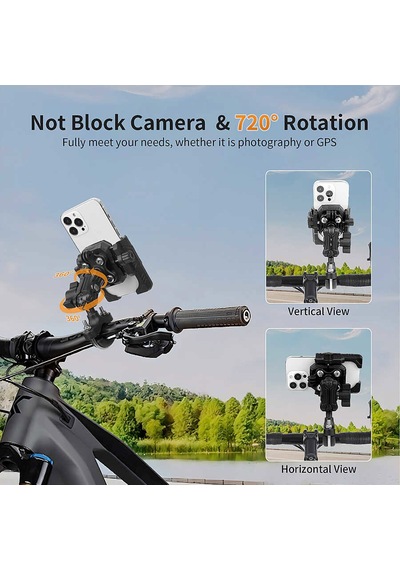 Mechrıg 12.7 - 33 Mm Uyumlu U Tipi Motosiklet Telefon Tutucu