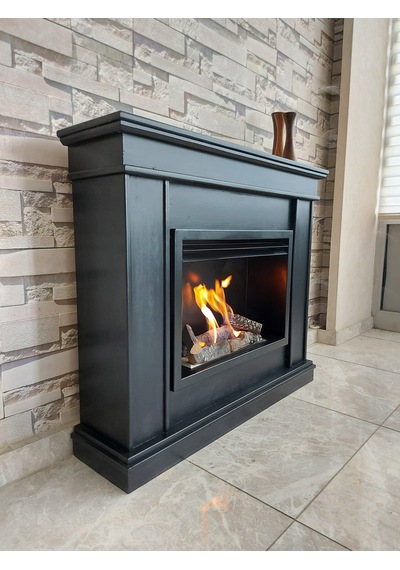 Blueflame Classıcal Black Bacasız Şömine