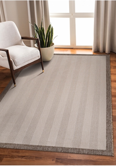 Elit Premium Sisal Jut Halı 1405 Hav Ve Toz Yapmaz Bordürlü Halı Krem-bej Krem - Bej
