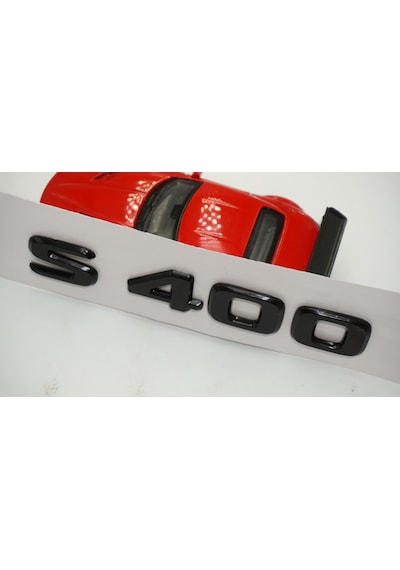 S 400 Bagaj Parlak Siyah ABS 3M 3D Yazı Logo