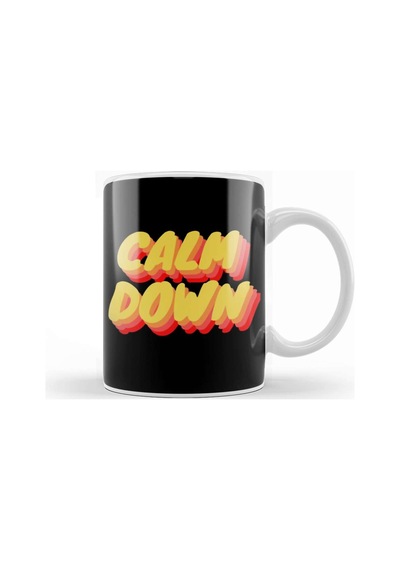 Mental Health Calm Down Kupa Bardak Porselen Karışık