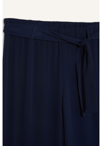 Defacto Culotte Geniş Paça Krinkıl Viskon Kapri C9565ax25smnv135 Lacivert