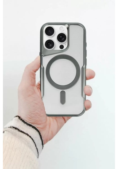 Newface Apple İphone 12 Kılıf Boyi Magsafe Silikon Kapak - Yeşil