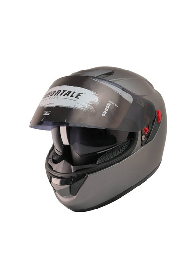 Fr913 Mat Gri Motosiklet Kaskı Güneş Vizörlü Full Face Kask