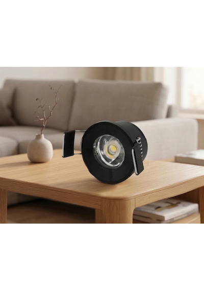 5 Adet Cata Ct 5270 Yıldız 1.5w Sıva Altı Led Spot Siyah Kasa Beyaz Işık 6400k