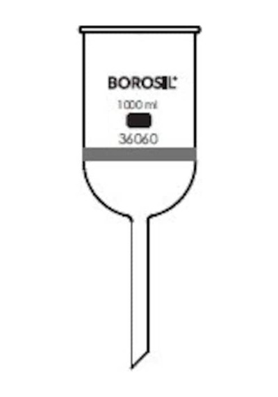 Cam Buhner Hunisi 200 Ml Porozite 2 - Buchner Tipi - Sinterlenmiş