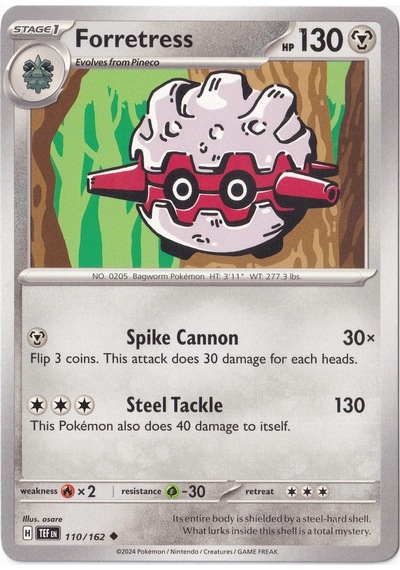 Forretress 110/162 - Temporal Forces - Pokemon Kartı Mint