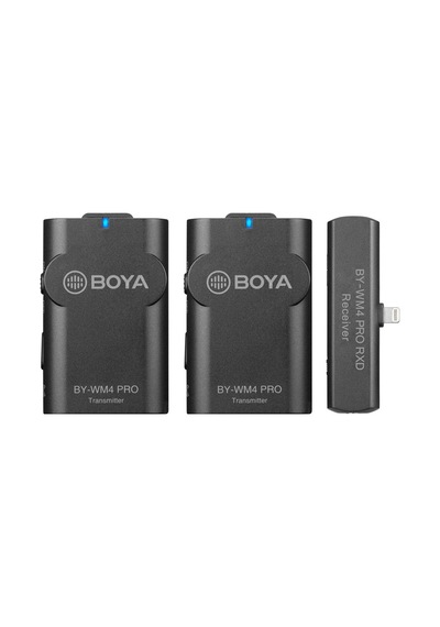 Boya By-wm4 Pro-k4 Iphone Ikili Kablosuz Yaka Mikrofonu