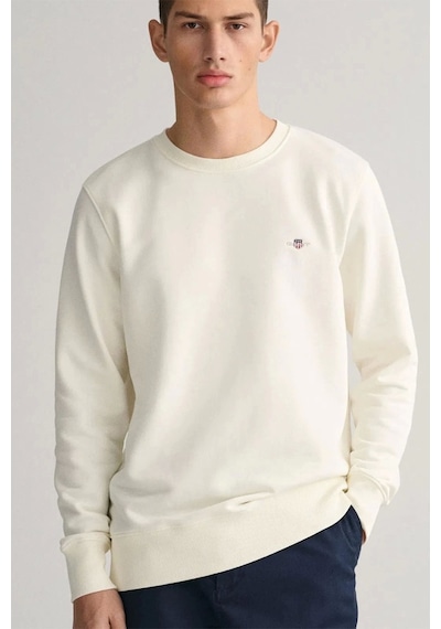 Gant Gent Erkek Krem Regular Fit Sweatshirt Krem