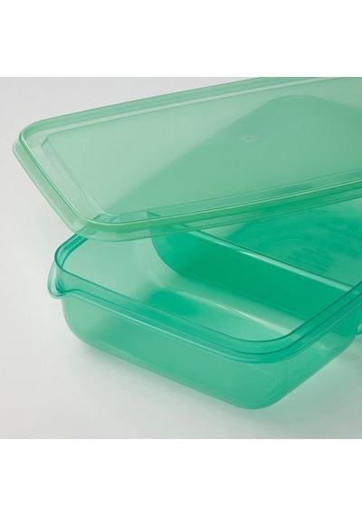Ikea Pruta Plastik Saklama Kabı Seti, Lila-yeşil, 22x14x5 Cm, 2 Parça